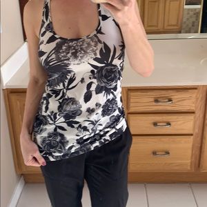 Lululemon racer back floral tank
